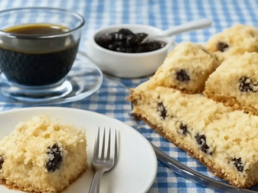Cuca de uva: A cuca de uva, clássica da mesa de café. Doce na medida certa.